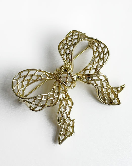 80s Bow Brooch