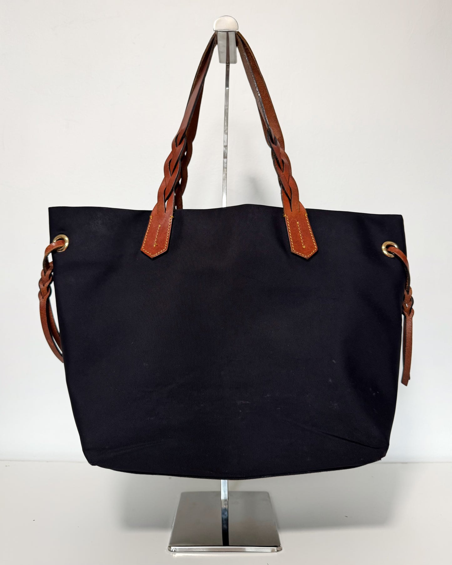 Dooney & Bourke Nylon Tote with Braided Leather Details