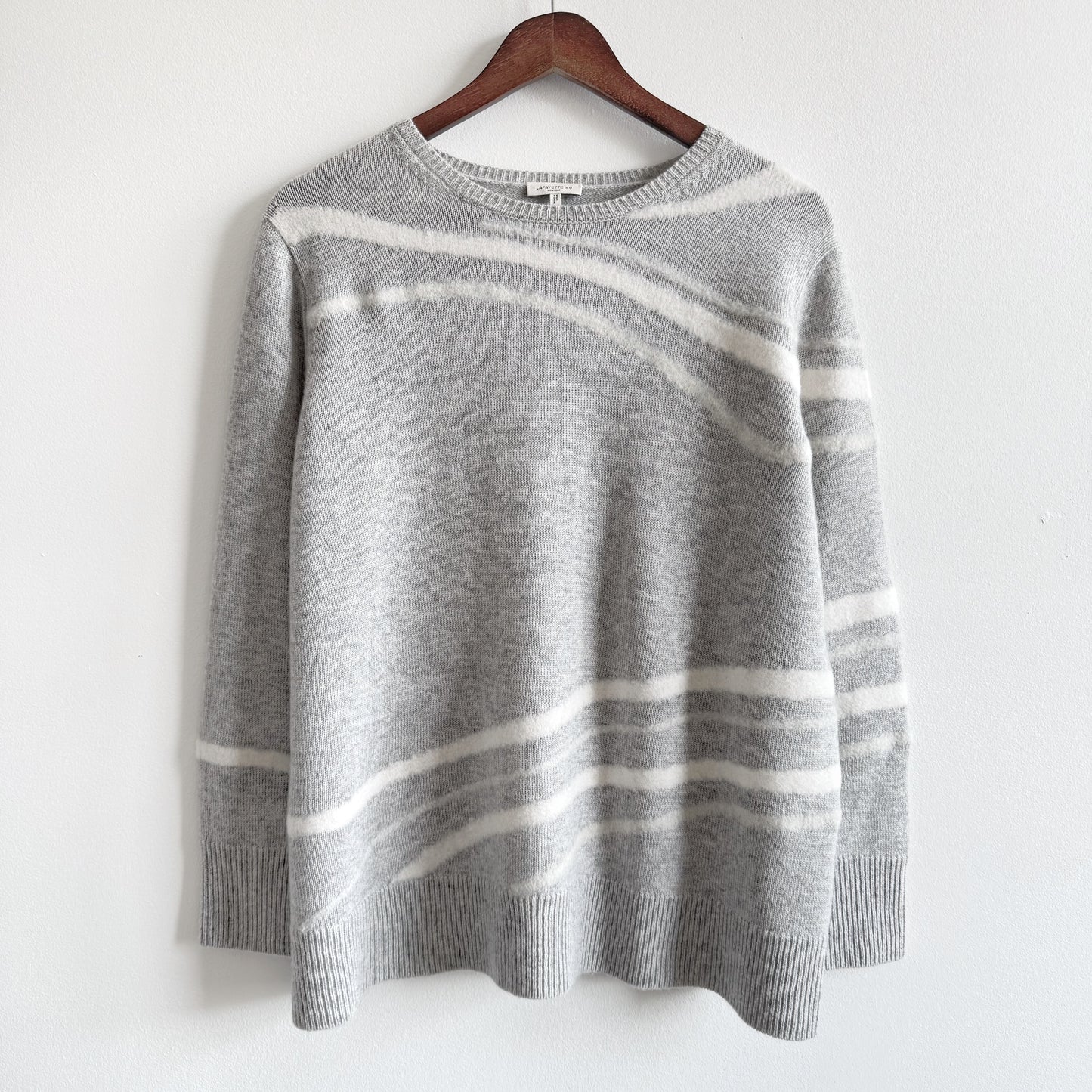 Lafayette 148 Cashmere Boxy Crewneck Sweater