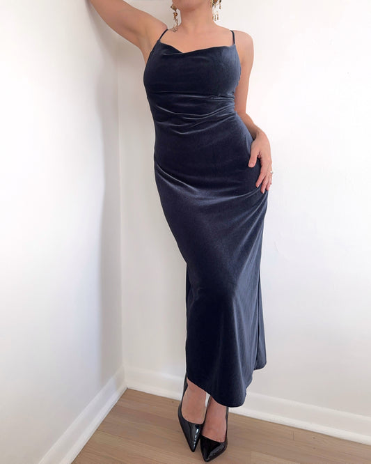 Jenny Yoo “Bentley” Velvet Midi Dress