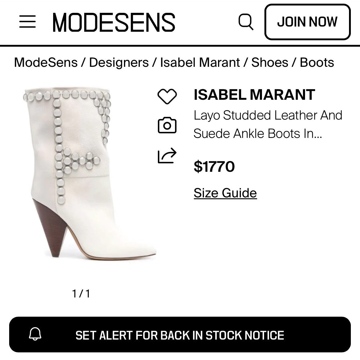 Isabel Marant “Layo” Studded Booties