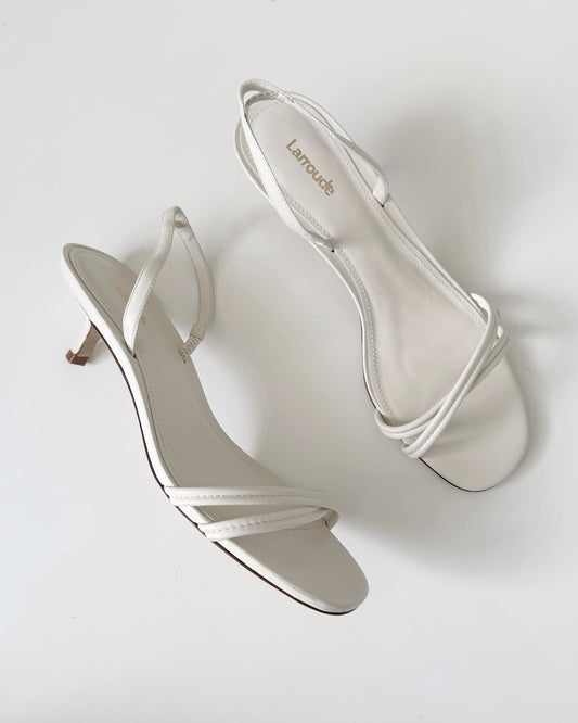 Larroude Kitten Heel Slingback Sandals (9)
