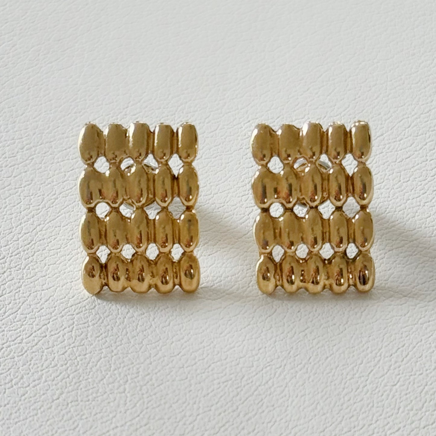 Vintage Small Rectangular Earrings