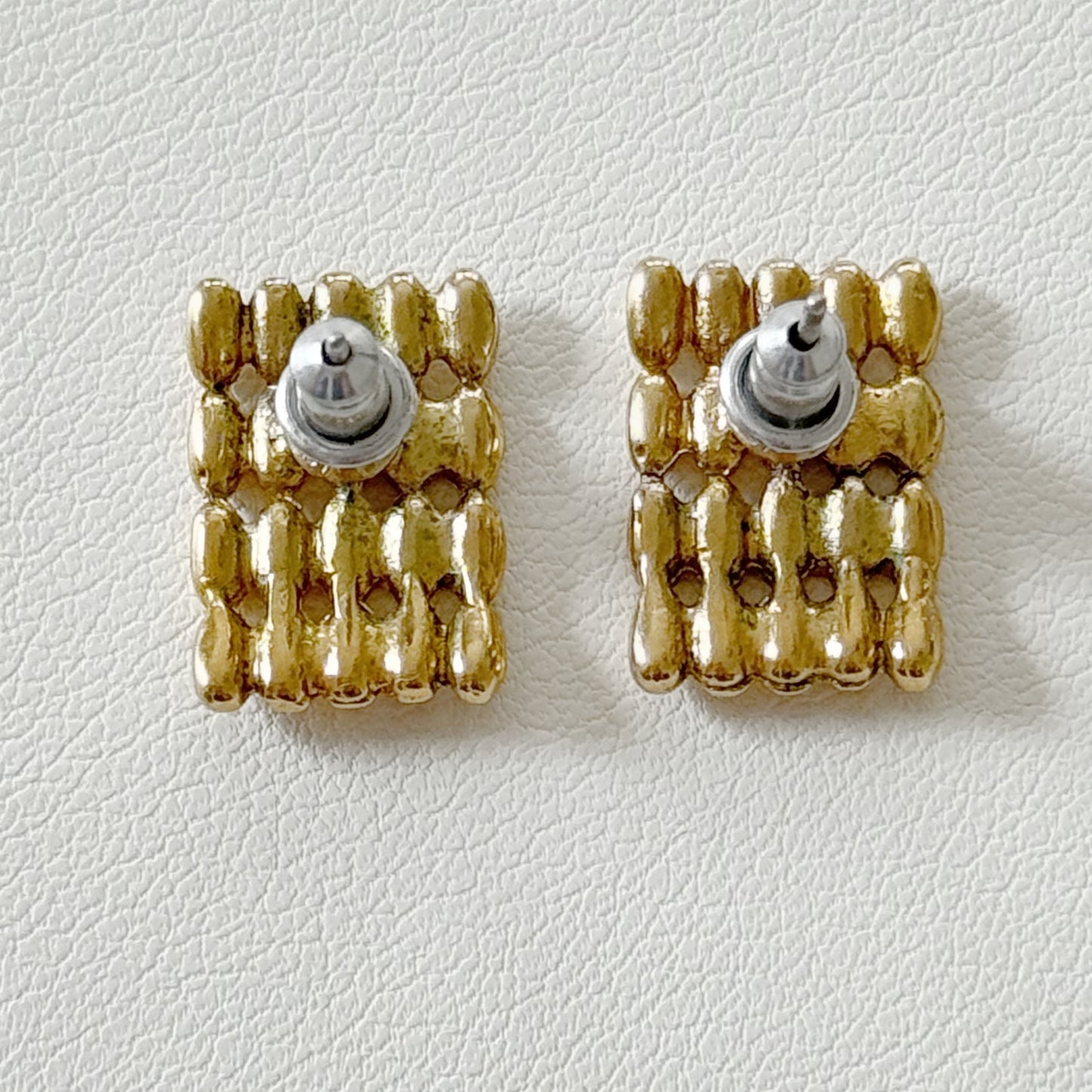 Vintage Small Rectangular Earrings