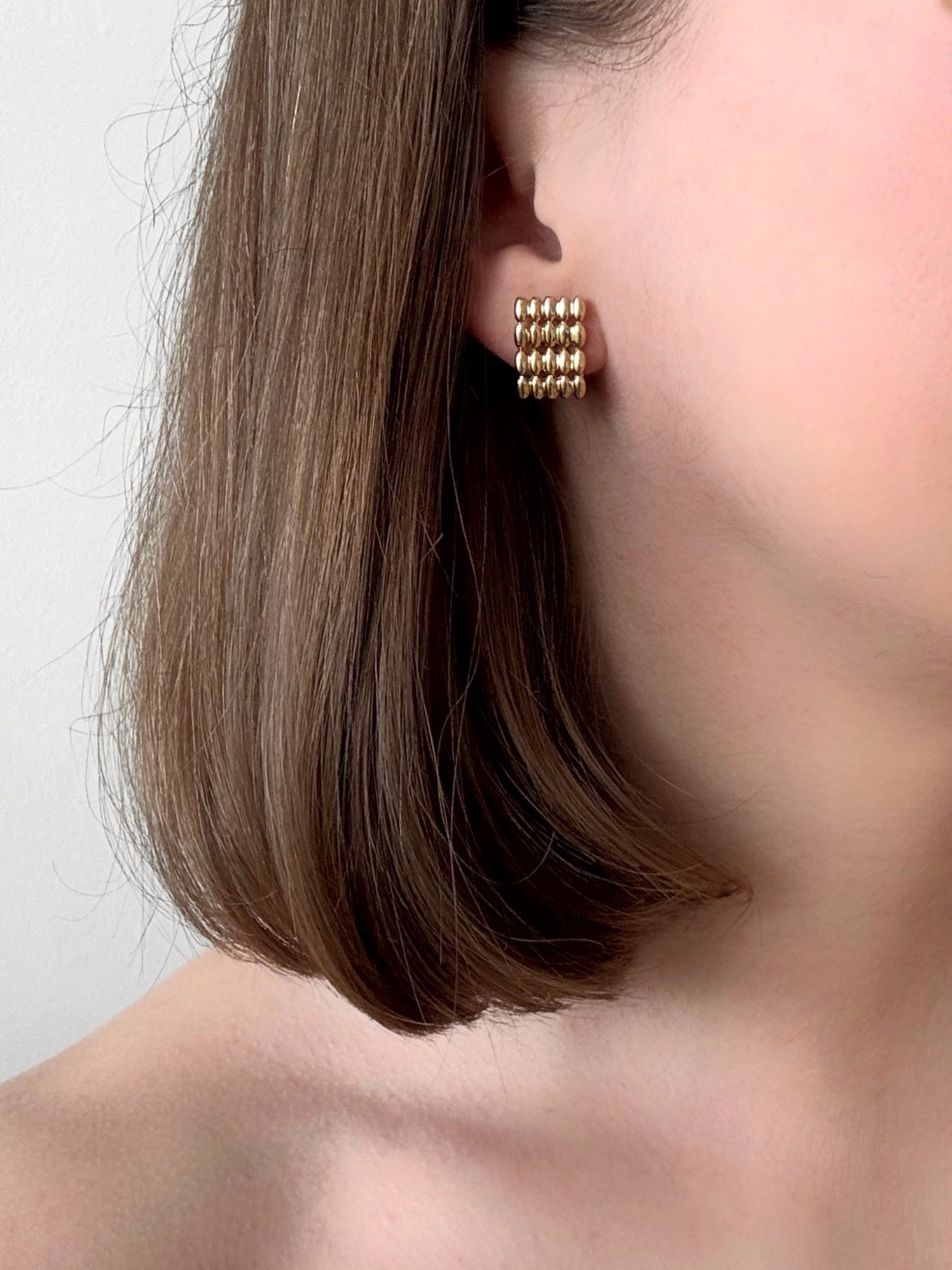 Vintage Small Rectangular Earrings