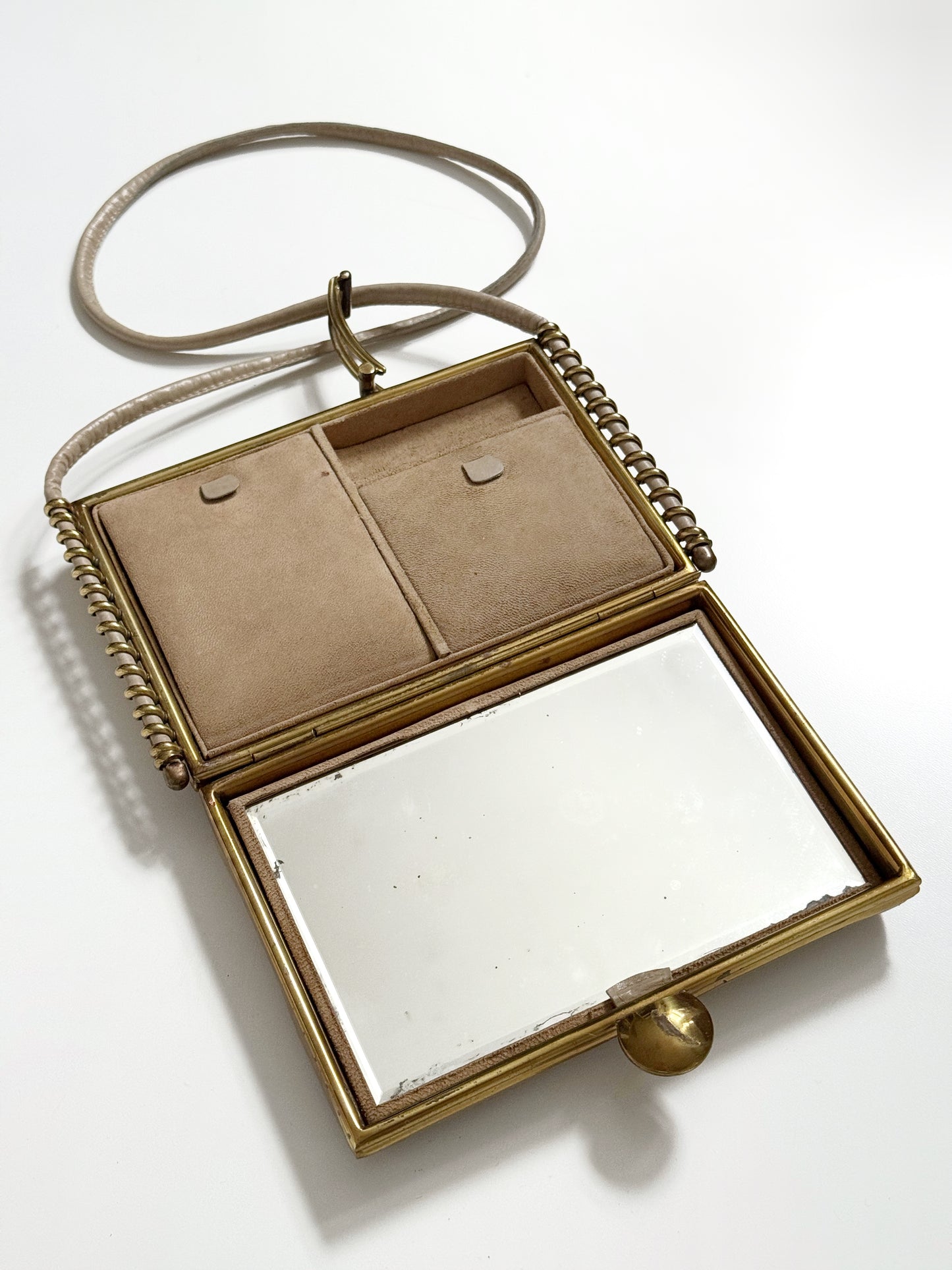 40s/50s Leather Shoulder Bag