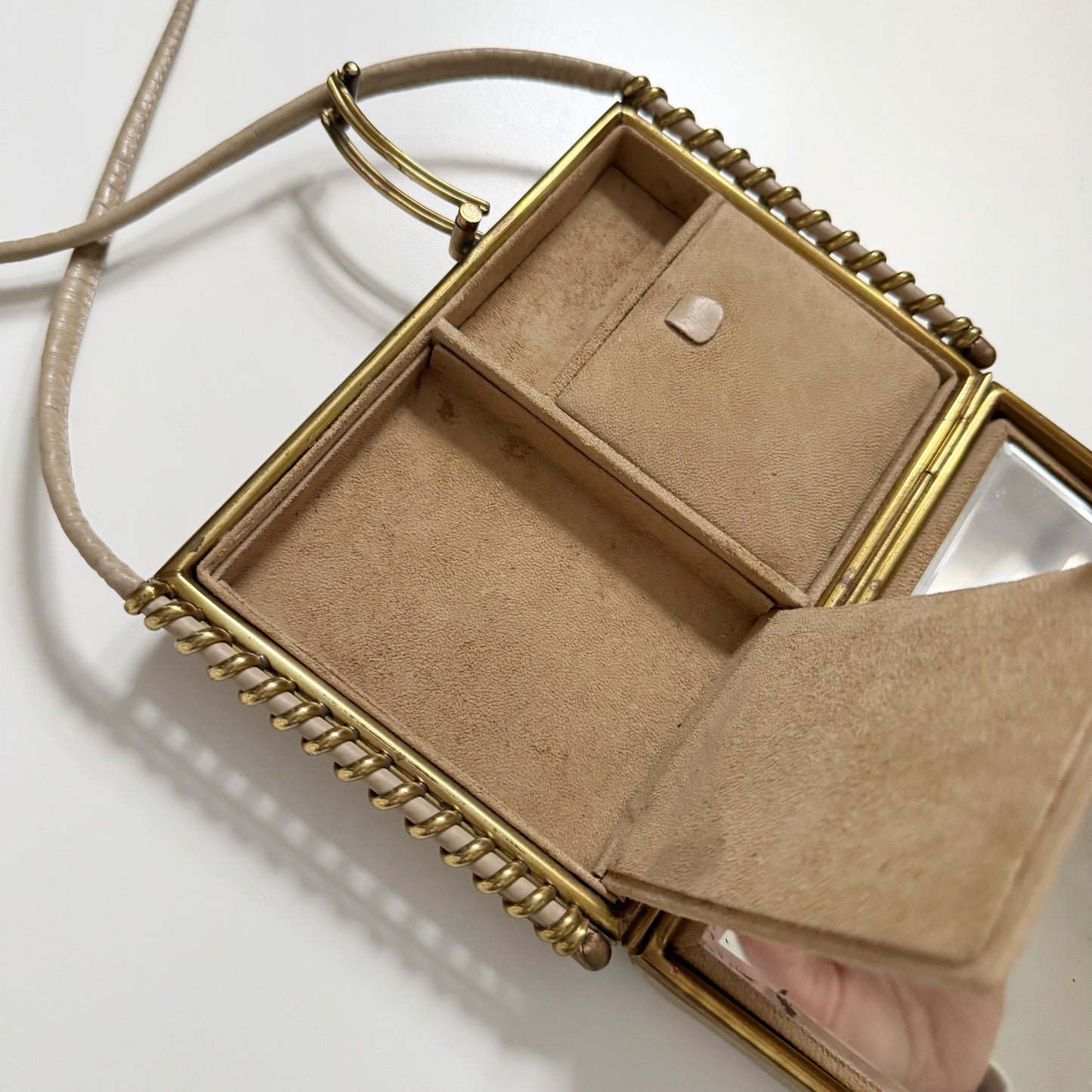 40s/50s Leather Shoulder Bag