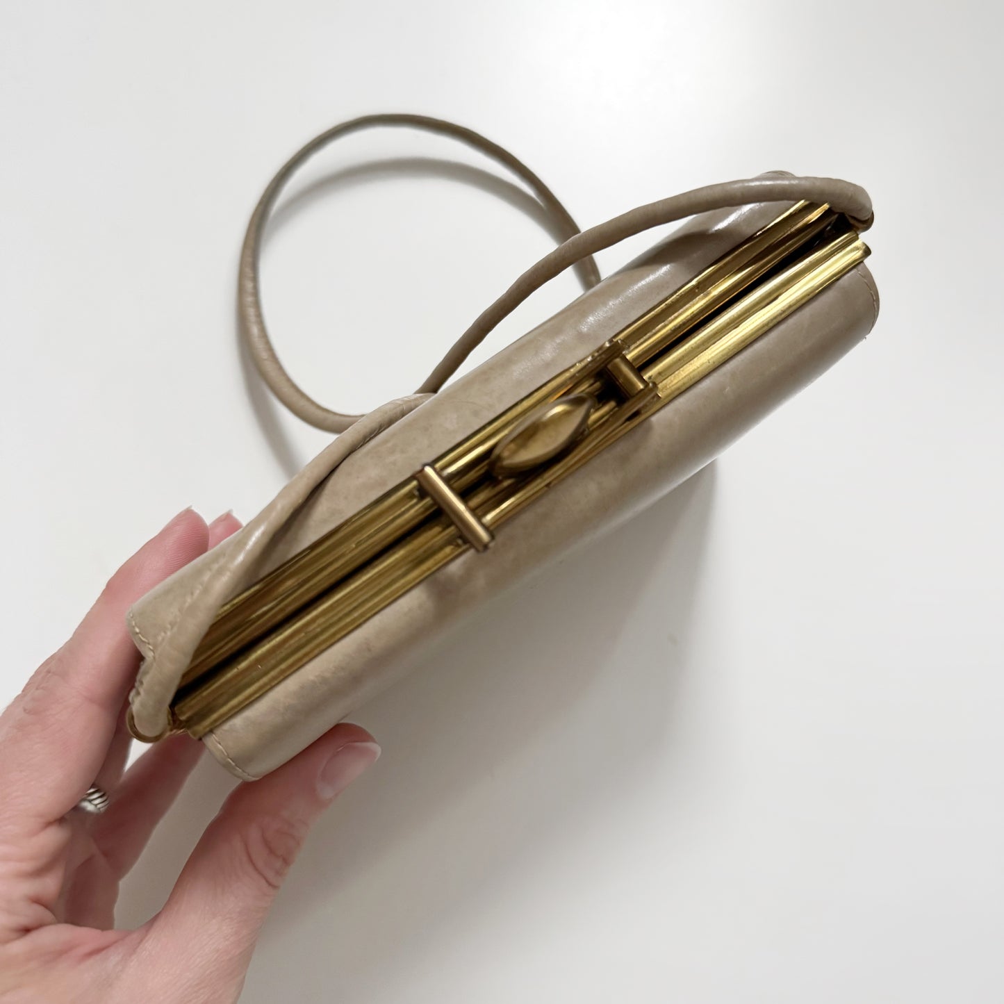 40s/50s Leather Shoulder Bag