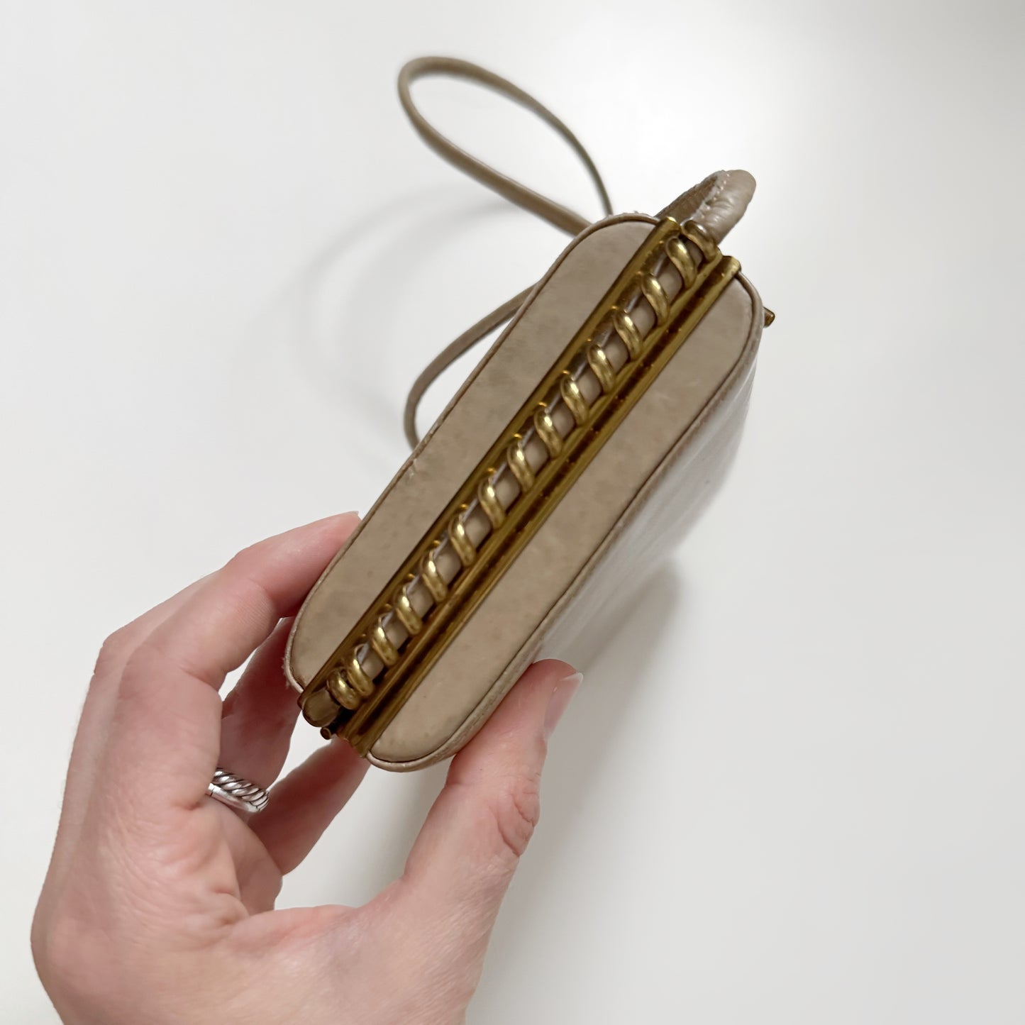 40s/50s Leather Shoulder Bag