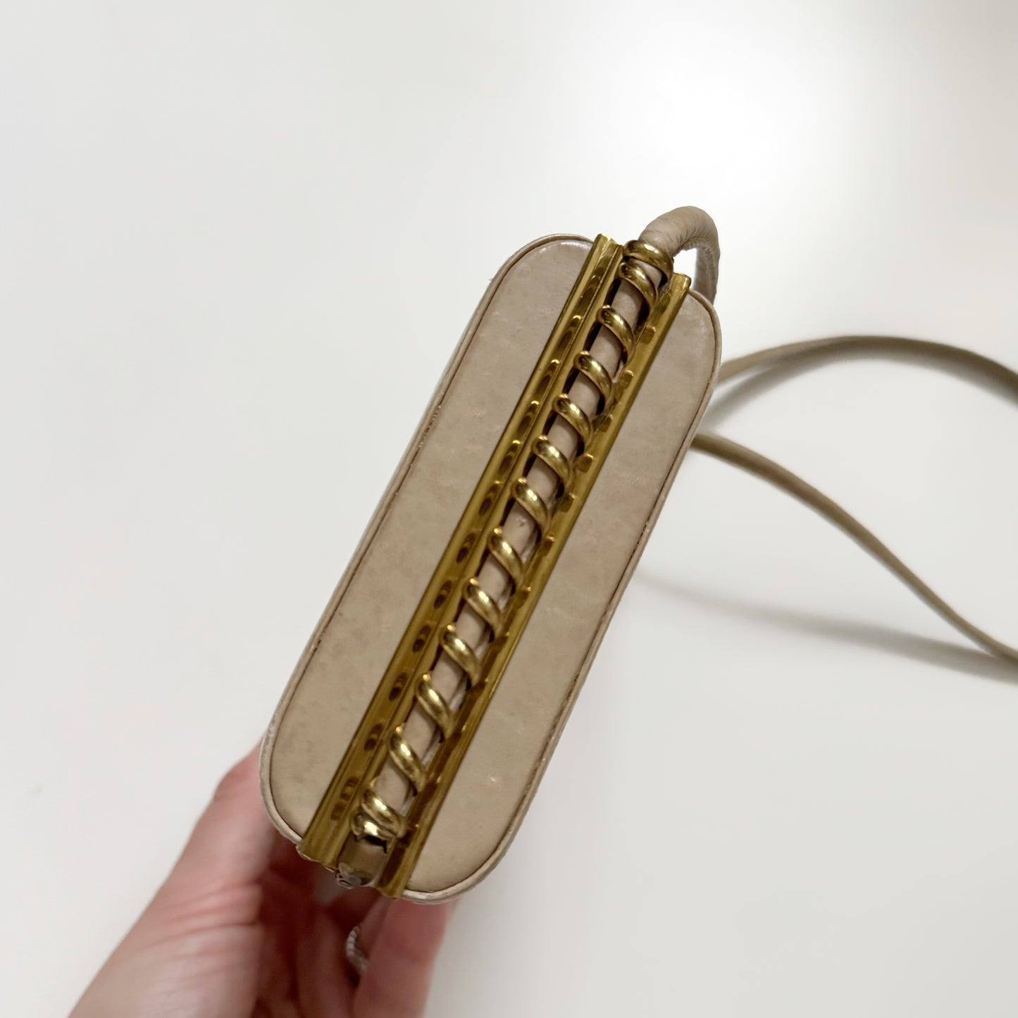 40s/50s Leather Shoulder Bag