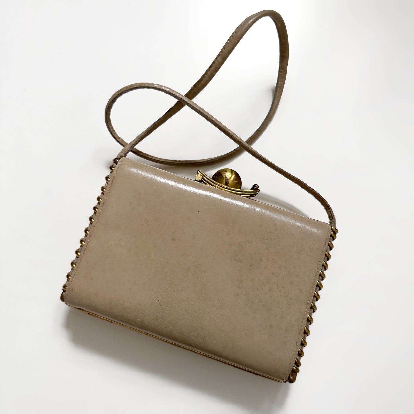 40s/50s Leather Shoulder Bag
