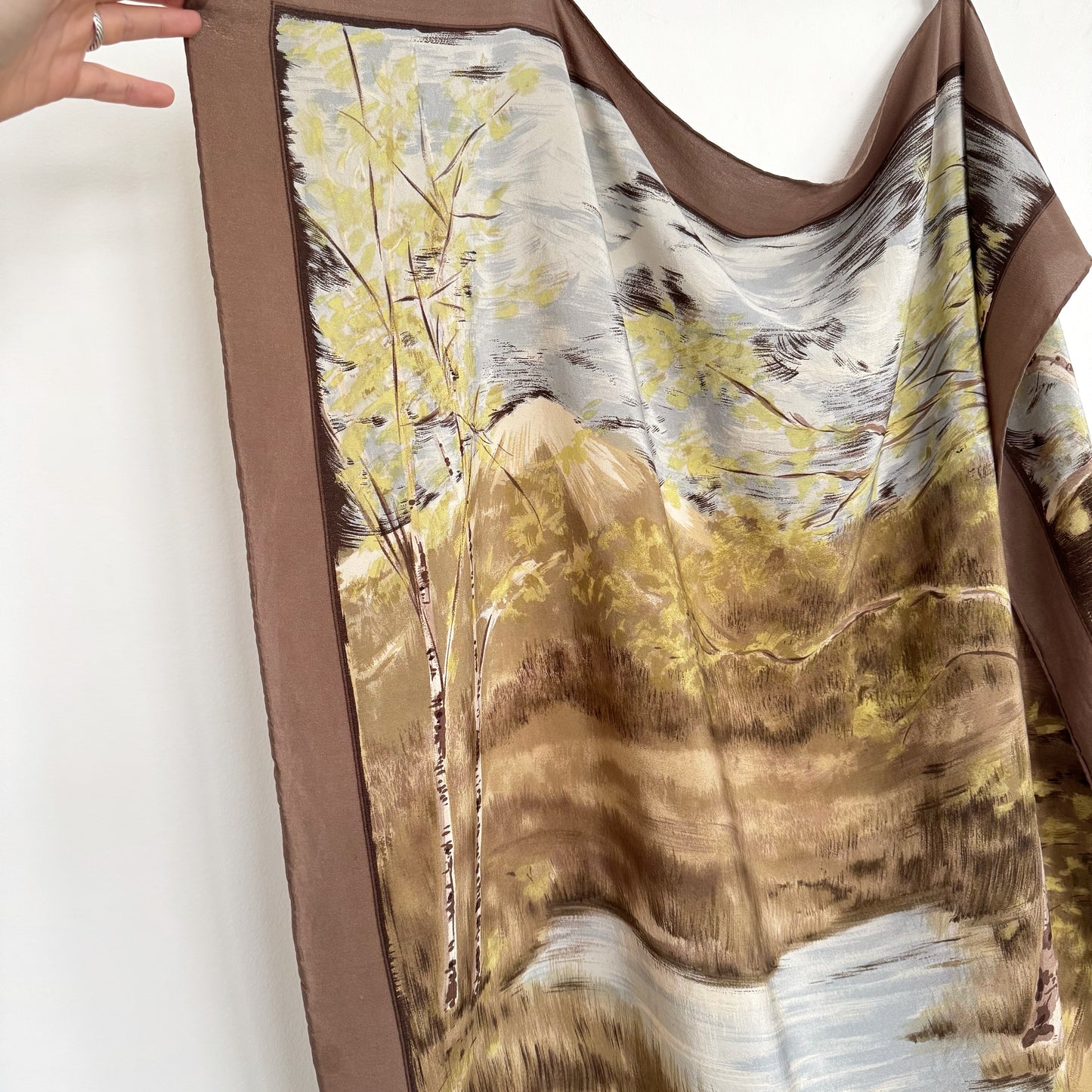 Ostinelli Silk Landscape Scarf